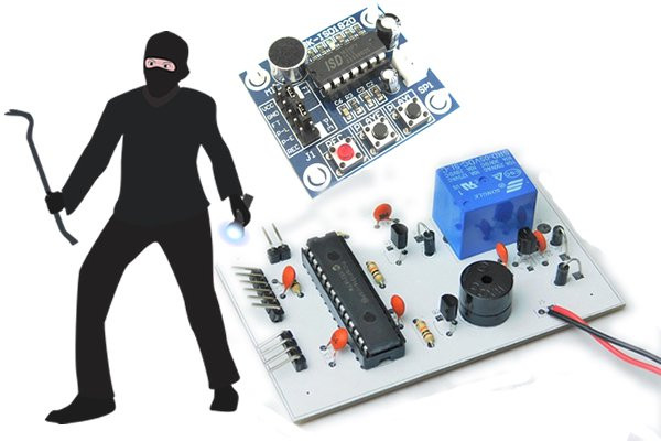 Make a Talking Security Alarm With a PIC16 and ISD1820