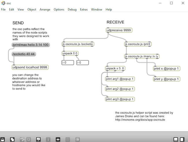 go to the Max folder and run the osc.maxpat file