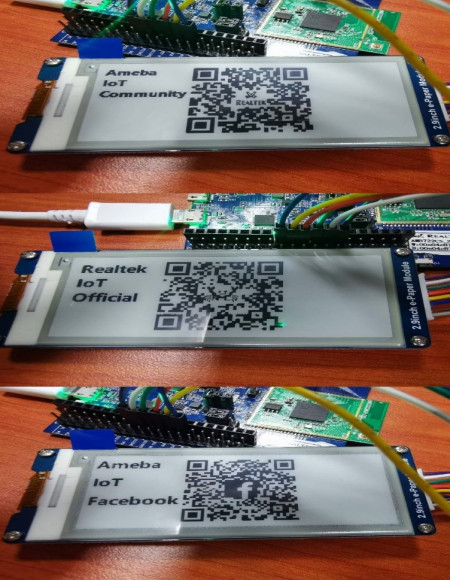 Display Images on E-Paper RTL8722 