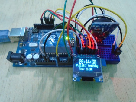 How to Make an Arduino OLED Temperature Display With Real-Time Clock