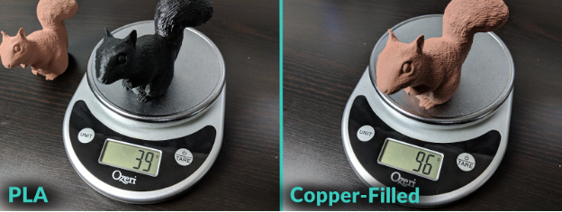 PLA VS Copper-Filed Model