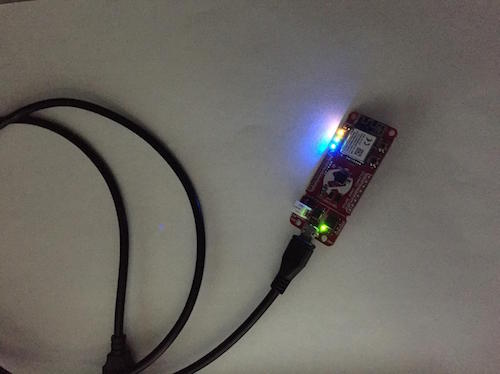 blue light indicates successful Wi-Fi connection