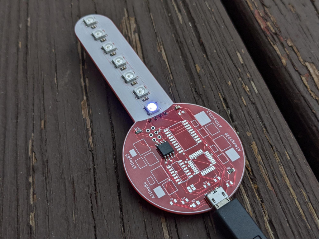 How to Use a Custom PCB to Test and Program an ATtiny 