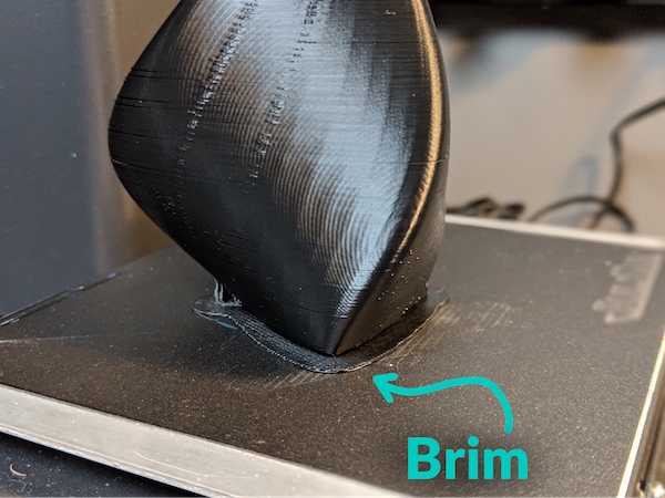 brim to help adhesion of ABS to printer bed