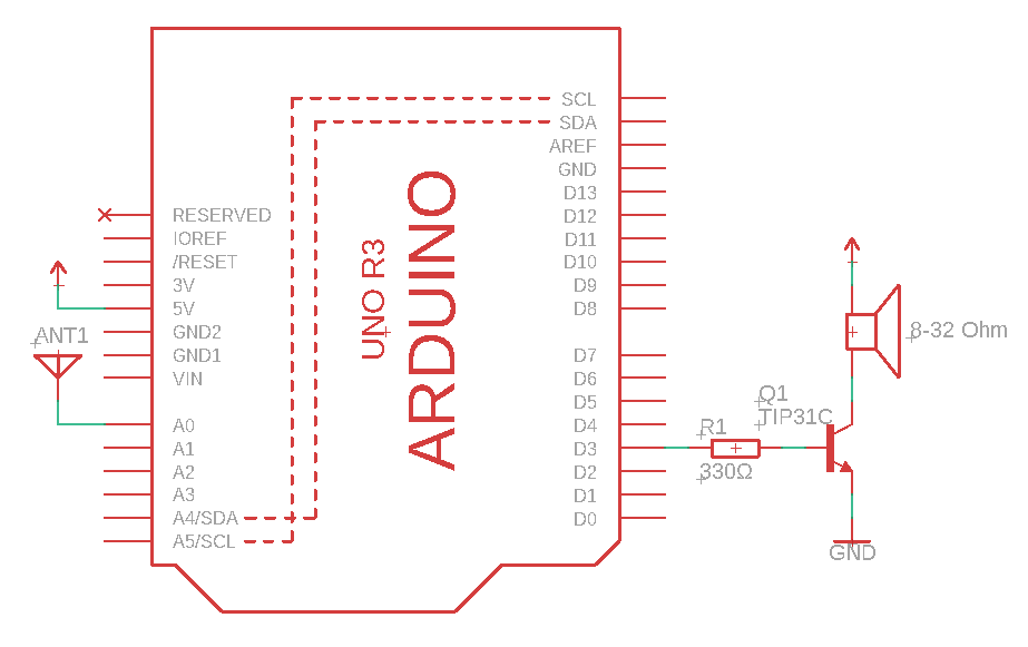 Arduino Theremin diagram