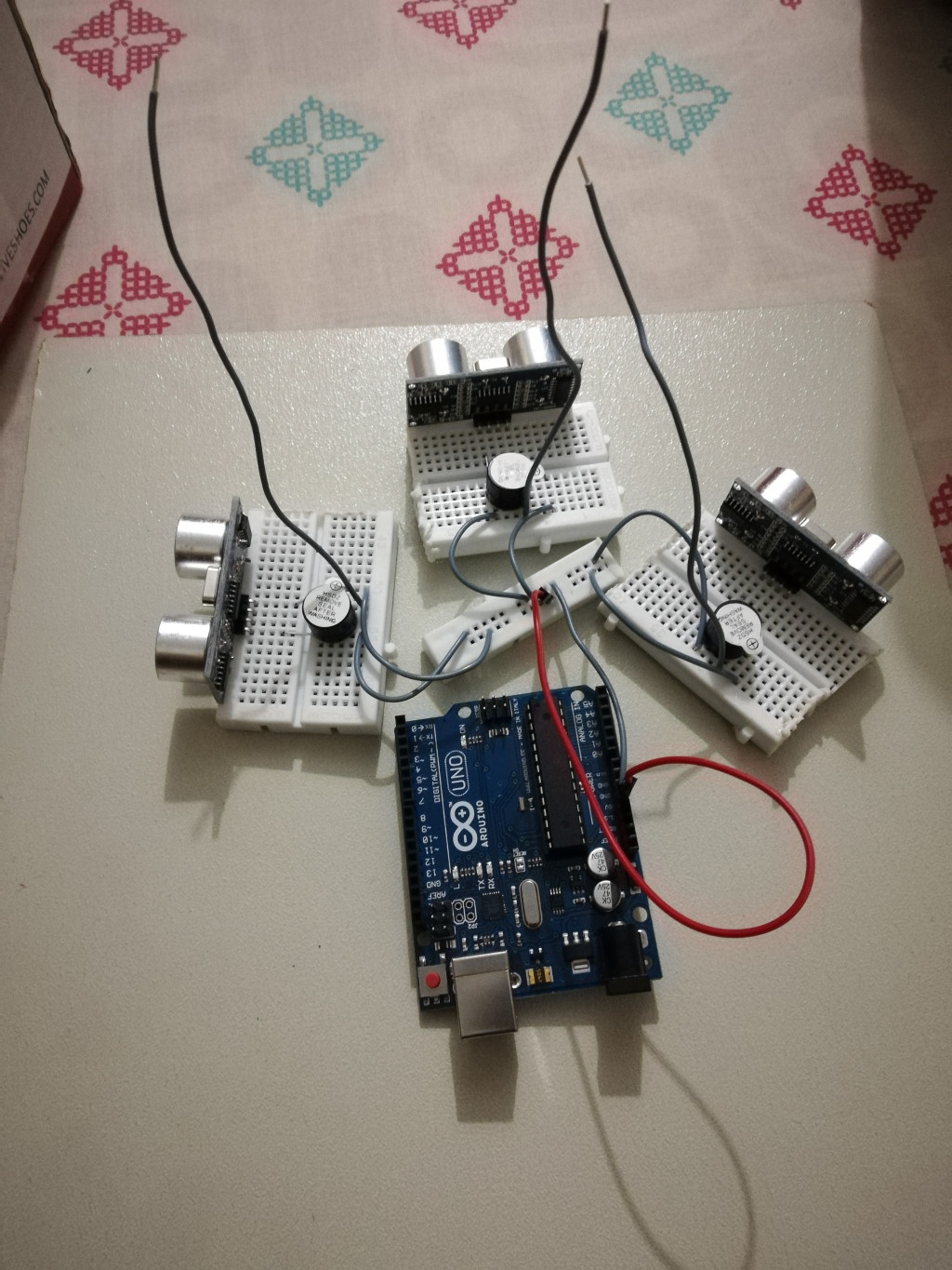 Create a Smart Blind Stick Using Arduino Plus 3 Sonars