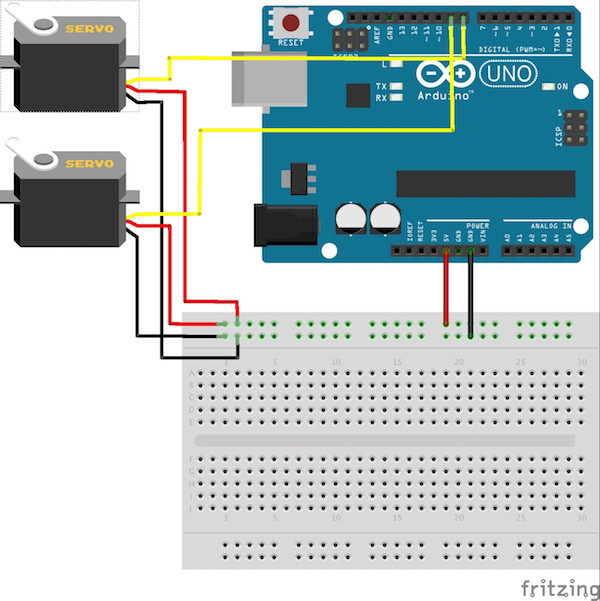 Control Servo Motors Using an Arduino UNO and Wekinator