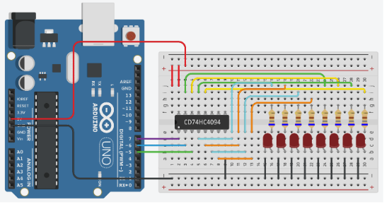 Using three control lines to create eight additional output lines