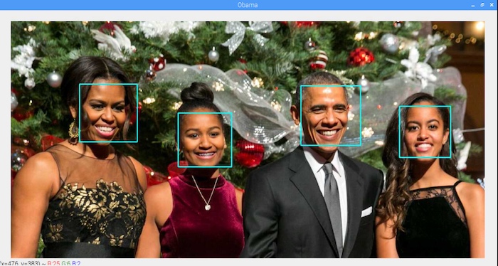 face detection with OpenCV