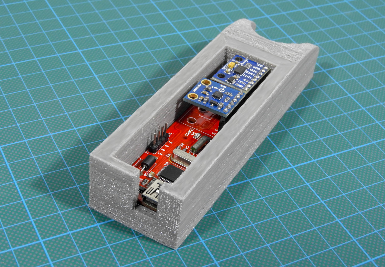 3D printed enclosure for the StarPointer PCB.