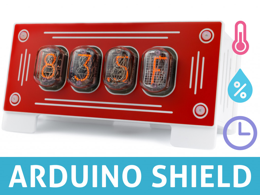 Nixie Clock Thermometer Hygrometer - Shield for Arduino