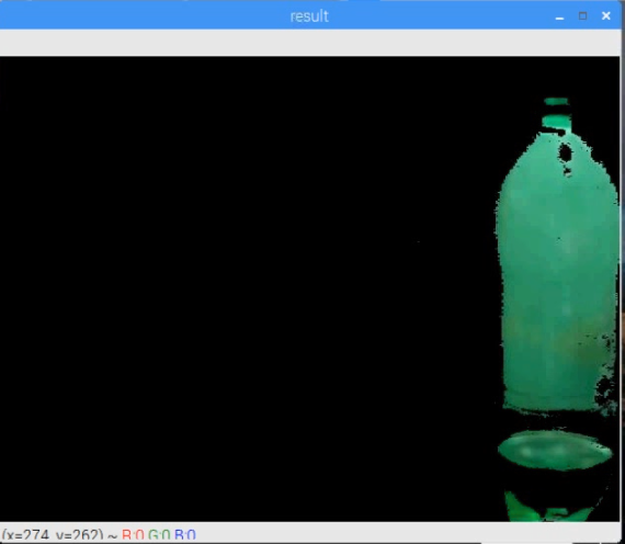 extracting the objects of colors in the frame