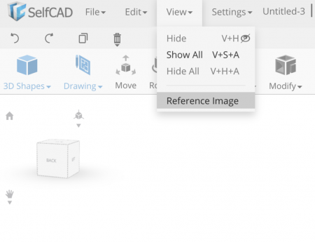How to Use a Reference Image in SelfCAD