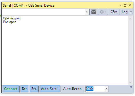 serial port selection