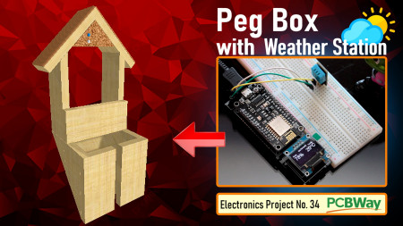 Peg Box with Temperature and Humidity Monitor