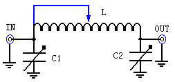 schematic diagram of the antenna tuner circuit