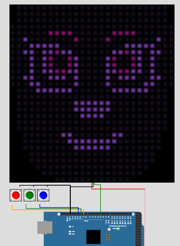 FastLED simulation on wokwi Arduino simulator