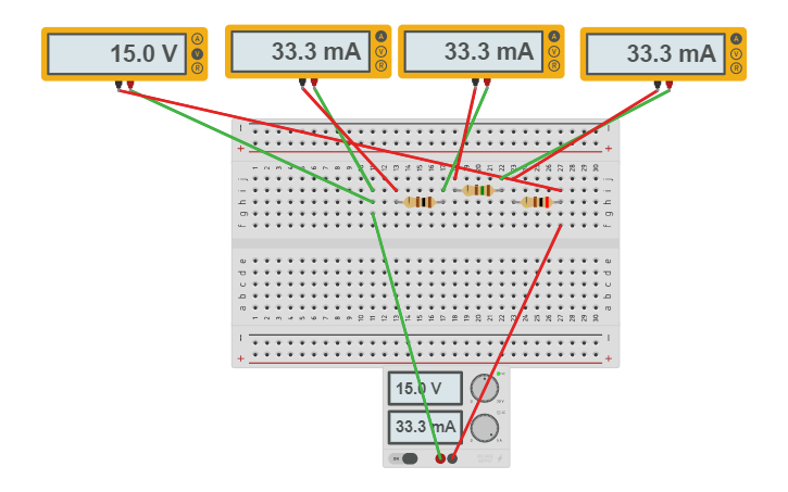 Analog circuit simulation using TinkerCAD