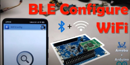 Use BLE to configure Dual-band WiFi Microcontroller