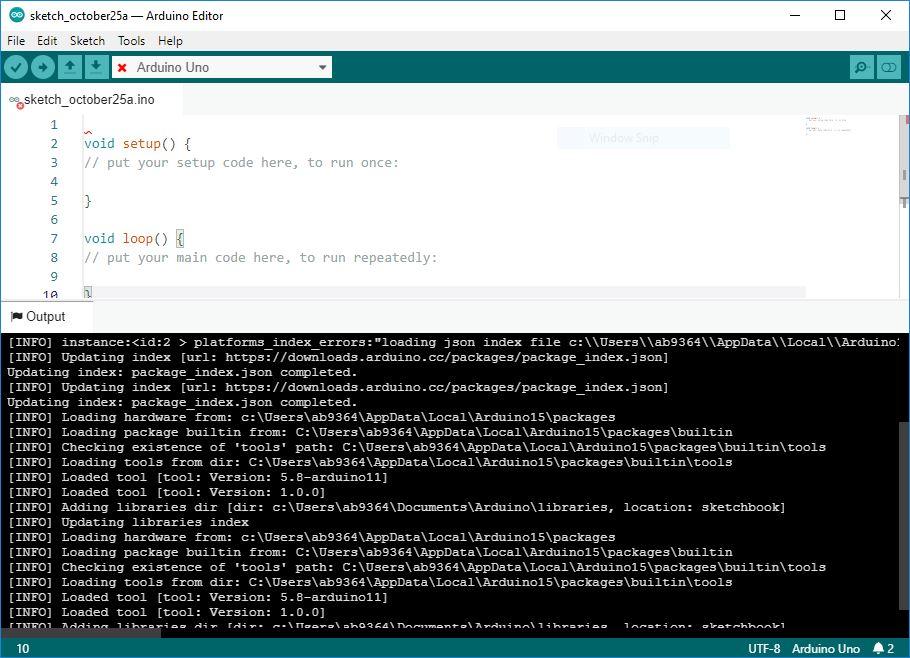 Figure 1 – First look at new Arduino Pro IDE