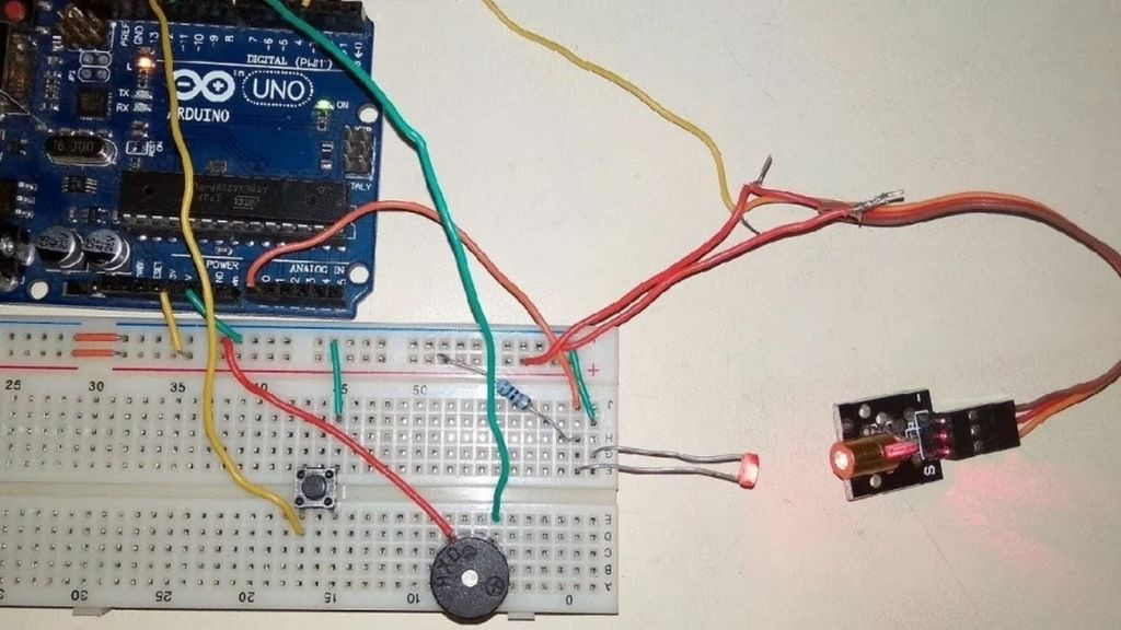 Laser Based Security System With Arduino
