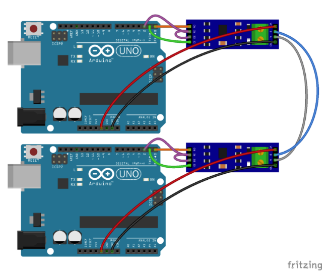 Circuit Connecting Arduino and RS485