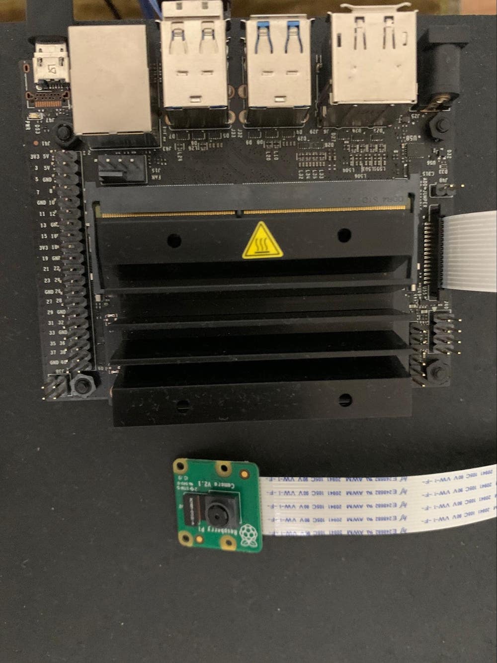 Raspberry Pi Camera Module v2 with Jetson Nano Developer Kit