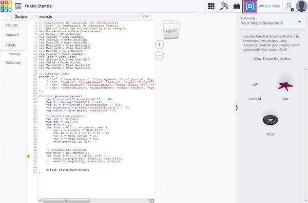 shape generator in Tinkercad