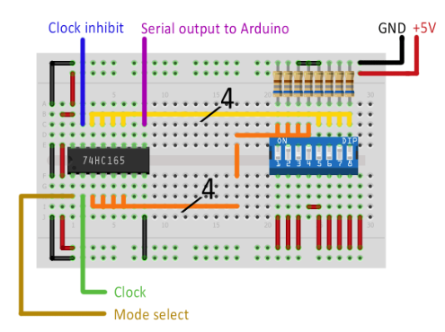 Extending Input Line with Shift Register