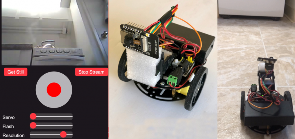 ESP32-CAM Video Surveillance Robot