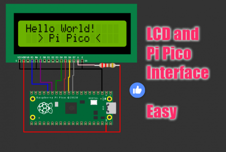 Virtual Raspberry Pi Pico Simulator to interface LCD1602 to Pico