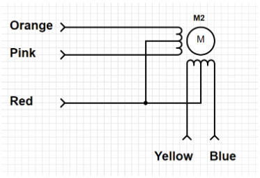 Wiring diagram of a Stepper Motor