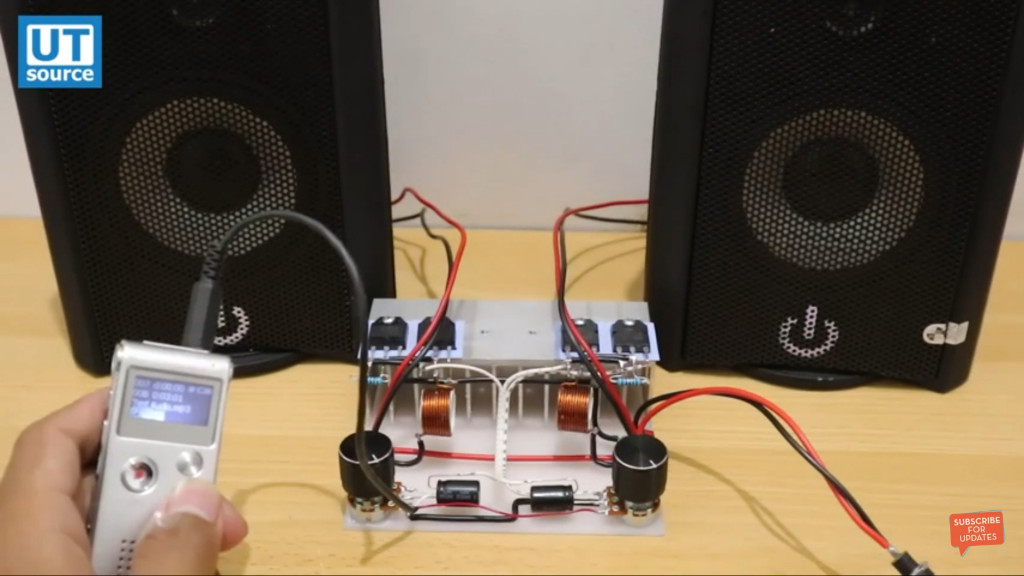 DIY Powerful Ultra Bass Stereo Amplifier with D718
