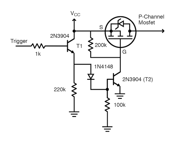 sensor-based wake up circuit diagram