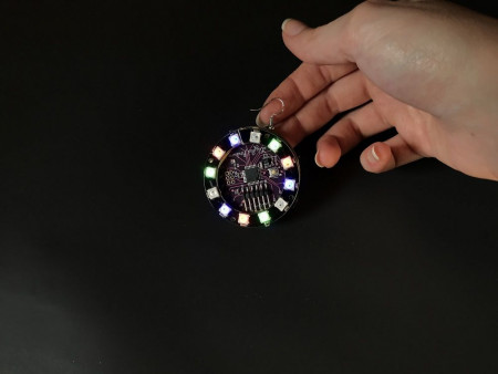 Build NeoPixel Earrings Using Arduino LilyPad