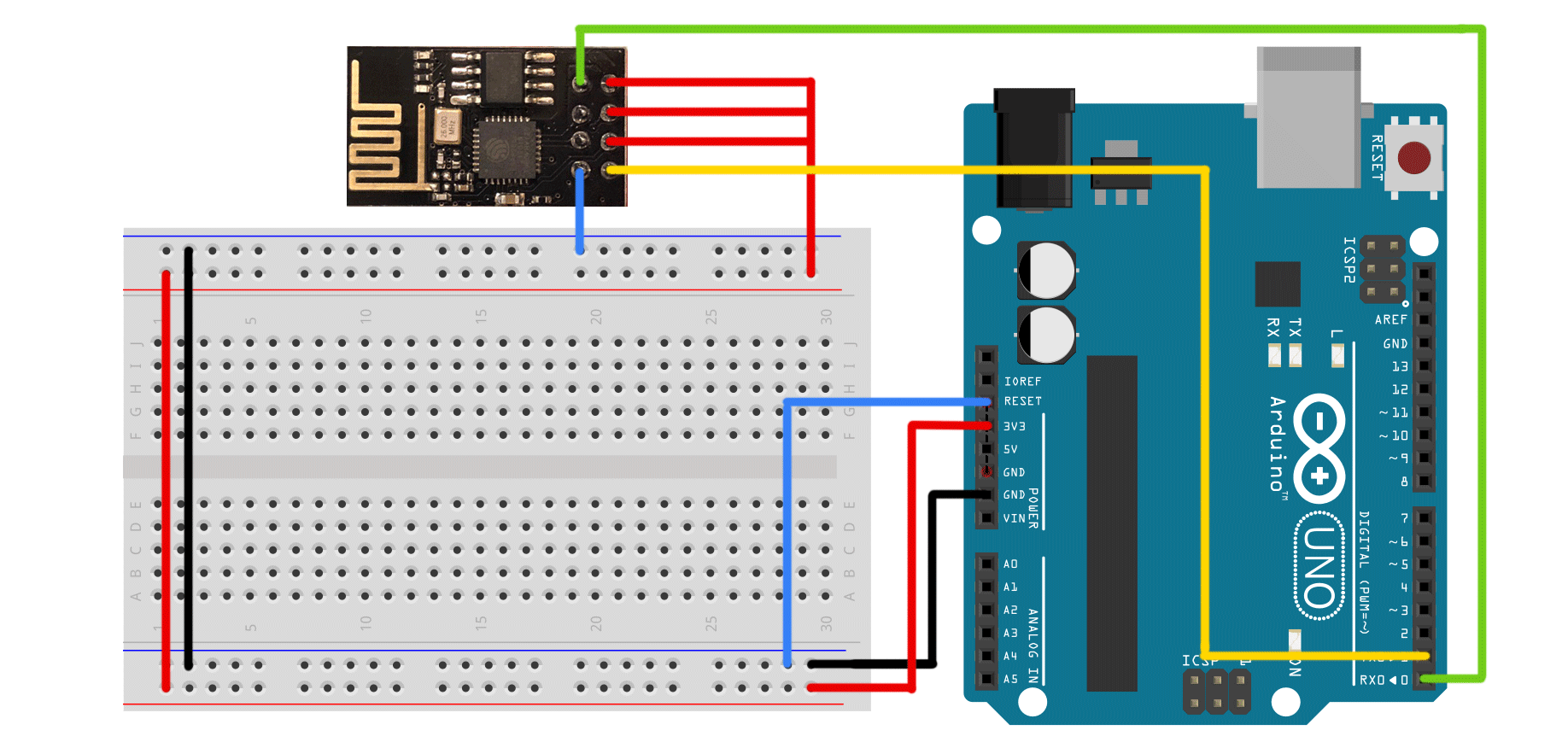 connecting ESP8266 to Arduino