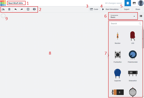create new circuit homepage in Tinkercad