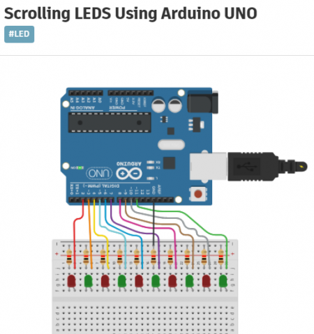 Scrolling LEDs