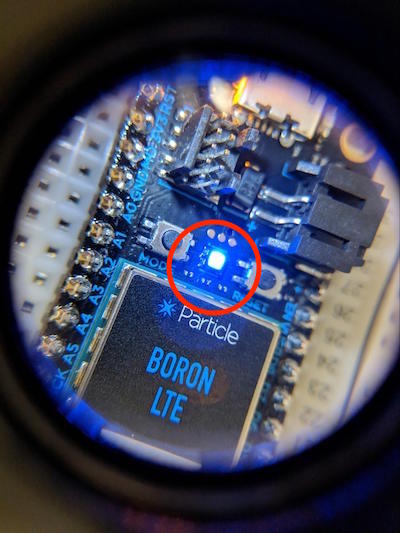 particle boron LED light