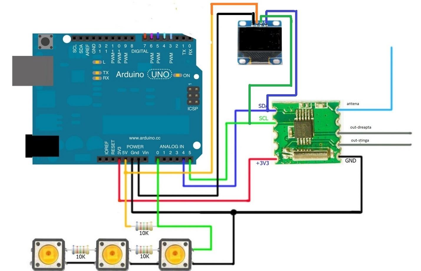 adding pushbuttons and oled module