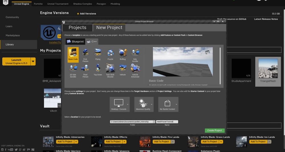 How to Create 3D Models in Unreal Engine 4 With UProceduralMeshComponent