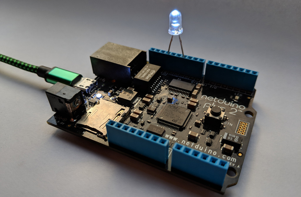 Netduino Pulse-Width-Modulation LED Project