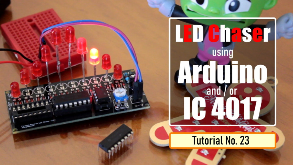 LED Chaser Circuits Using IC4017 and Arduino