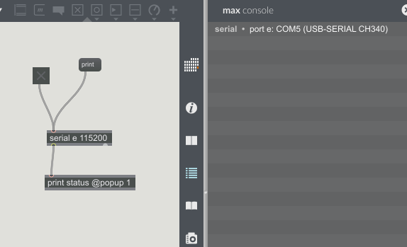 run max/MSP sketch