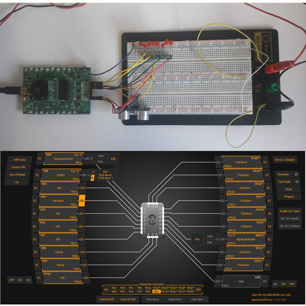 Digital Distance Measurement with Ultrasonic Sensor Interface
