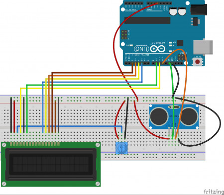 Distance Measurement Using Ultrasonic Sensor And Displaying On LCD