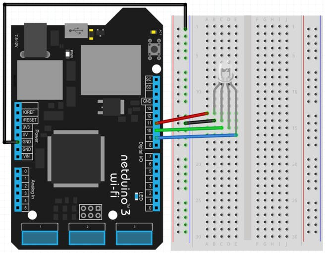 Remote Control an RGB LED via Netduino and Xamarin!