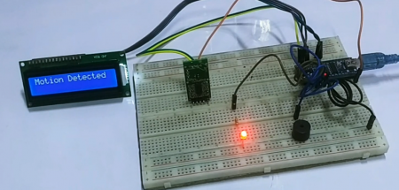 Arduino Motion Detector Using a Microwave Proximity Sensor 