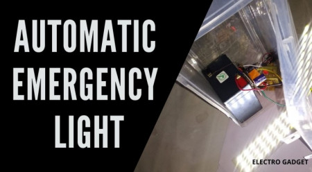 Automatic Emergency Light Using Relay And 12 Watt LED