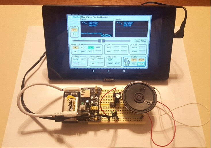 How to Build an App-based Function Generator Audio Oscillator  